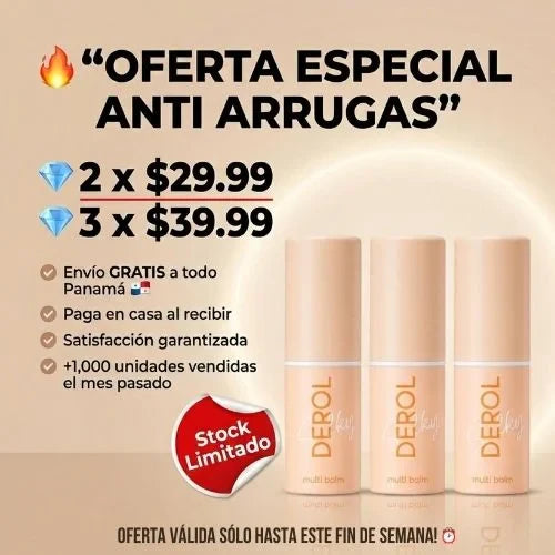 DEROL® Bálsamo hidratante ANTIARRUGAS PROMO 2X1