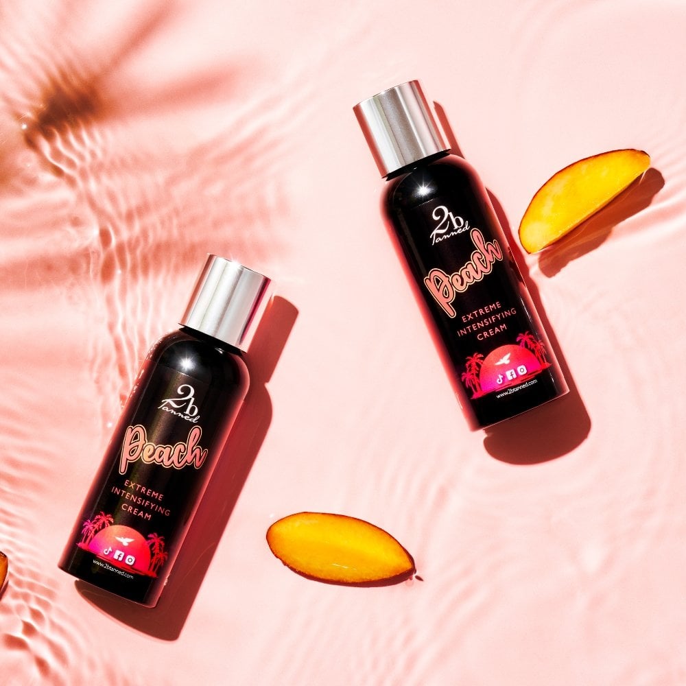 2BTanned Extreme Intensifying Cream Peach Tanning Accelerator Travel-Size 100ml