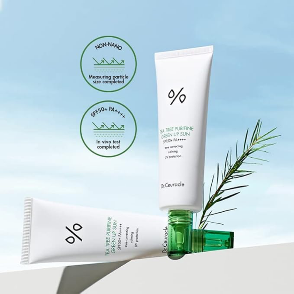 Dr. Ceuracle Tea Tree Purifine Green Up Sun Serum PA++++ SPF50+ 50ml