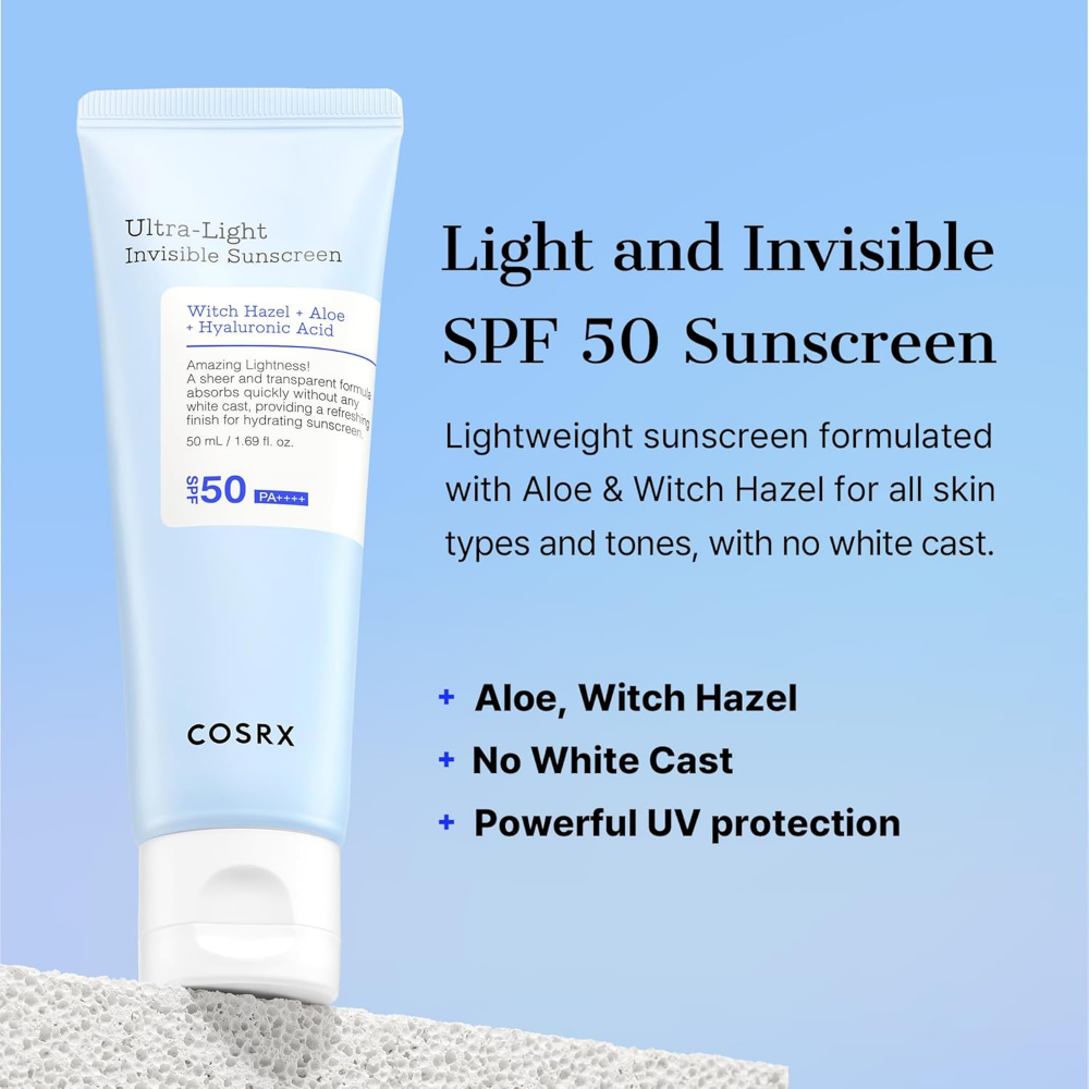 CosRx Ultra Light Invisible Sunscreen PA++++ SPF50 50ml