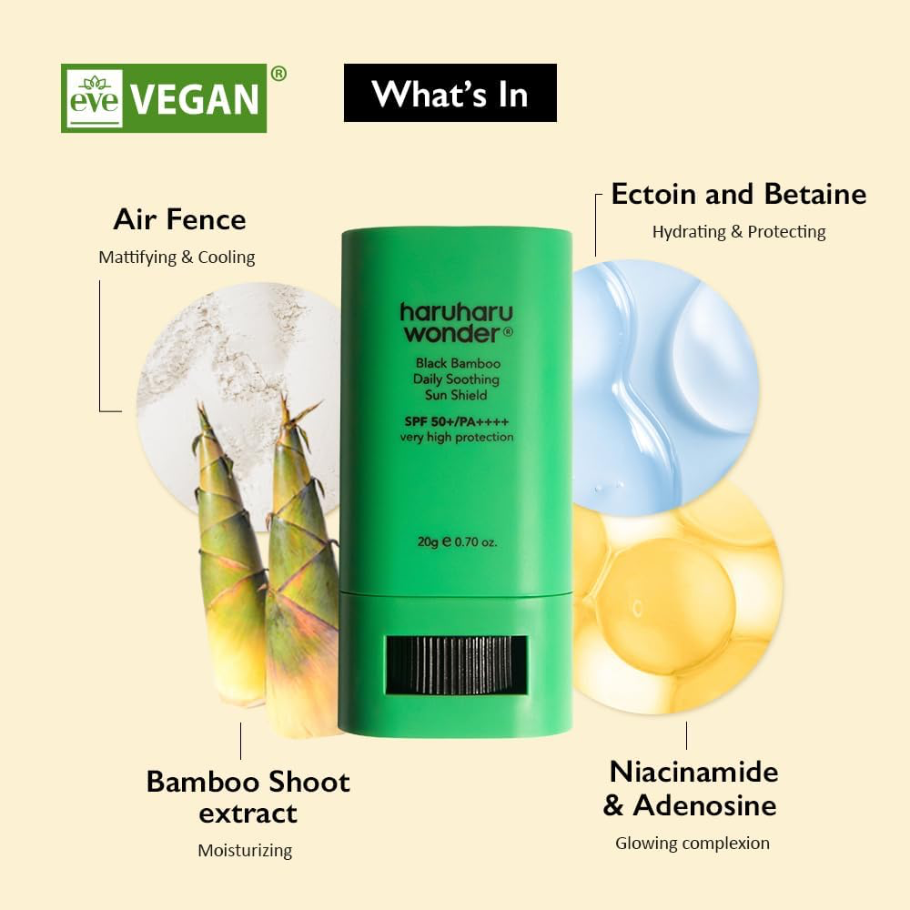 Haruharu Wonder Black Bamboo Sun Shield PA++++ SPF50+ 20g