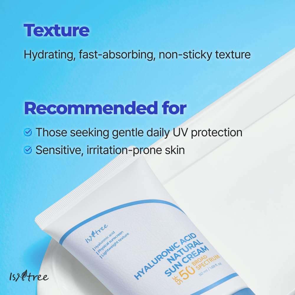 Isntree Hyaluronic Acid Natural Sun Cream PA++++ SPF50+ 50ml