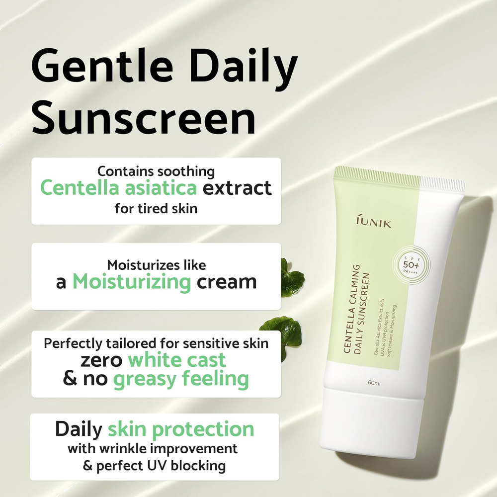 IUNIK Centella Calming Daily Sunscreen PA++++ SPF50 60ml