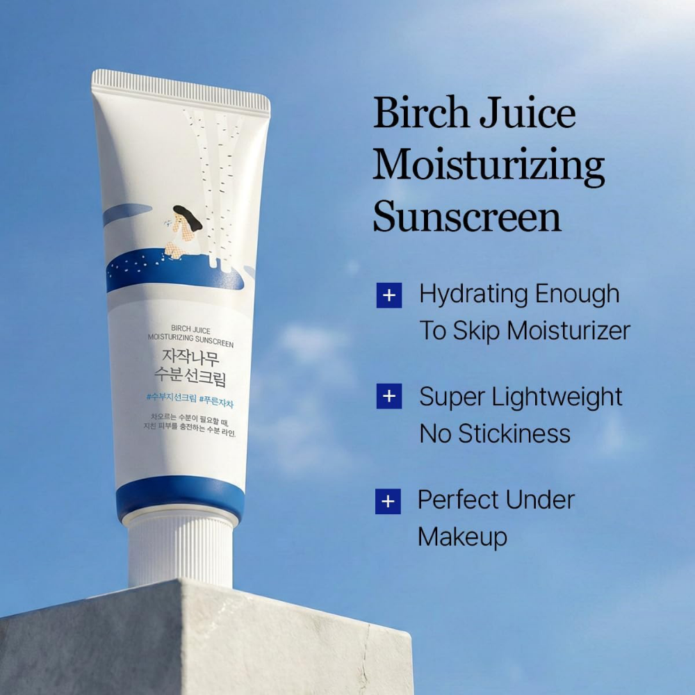 Round Lab Birch Juice Moisturising Sunscreen PA++++ SPF50+ 50ml