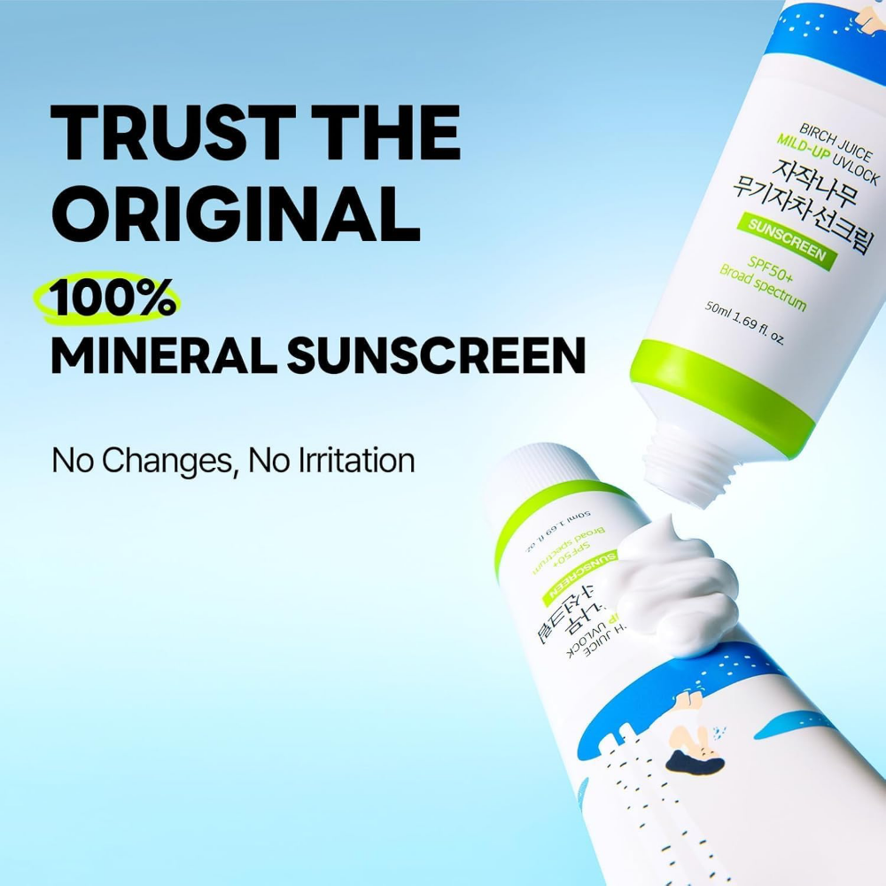 Round Lab Birch Juice UVLock Mild-Up Sunscreen PA++++ SPF50+ 50ml