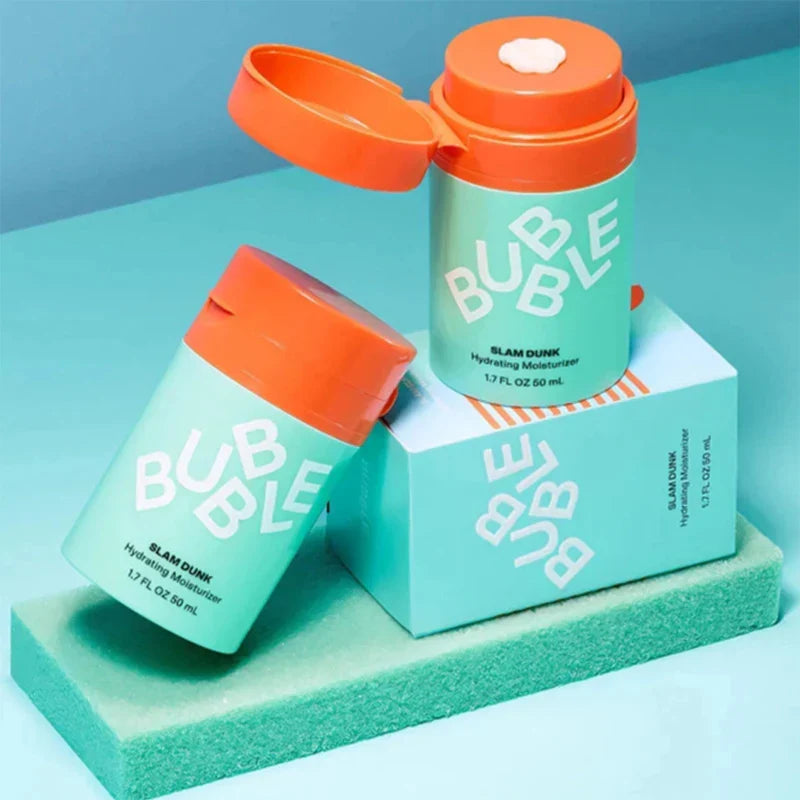 50ml Bubble Moisturizing Face Cream – Vitamin E & Aloe Vera Gel for Dry Skin Repai