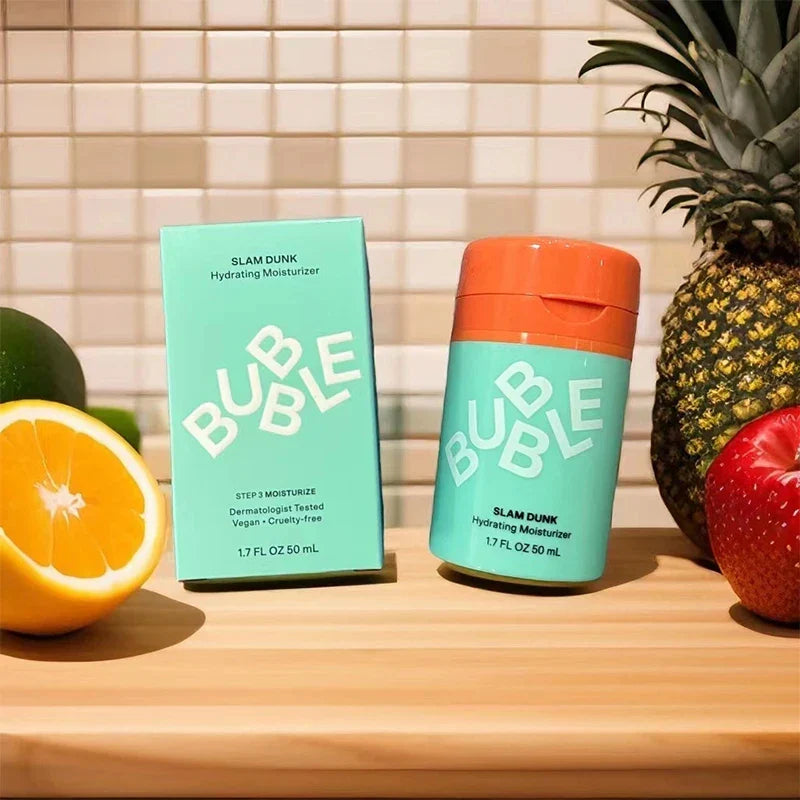 50ml Bubble Moisturizing Face Cream – Vitamin E & Aloe Vera Gel for Dry Skin Repai