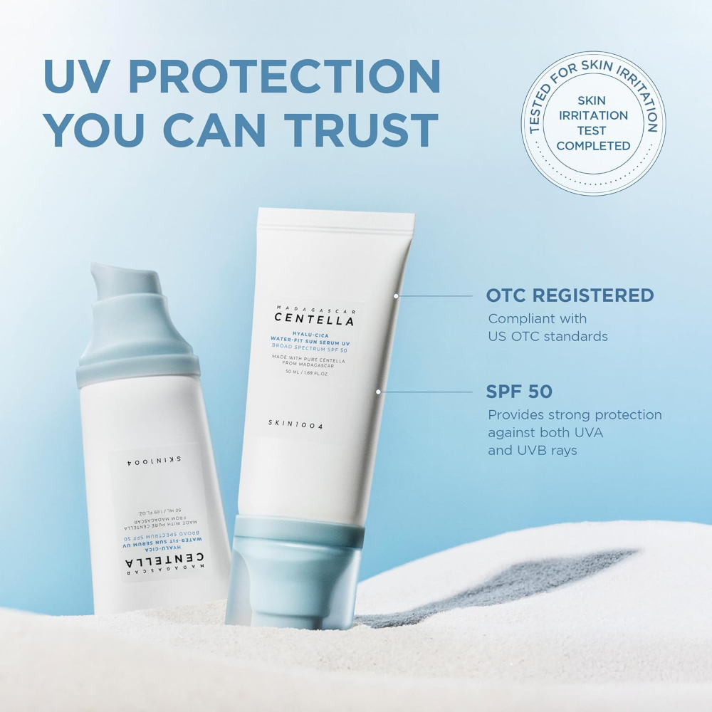 Skin1004 Madagascar Centella Hyalu-Cica Water-Fit Sun Serum PA++++ SPF50+ 100ml