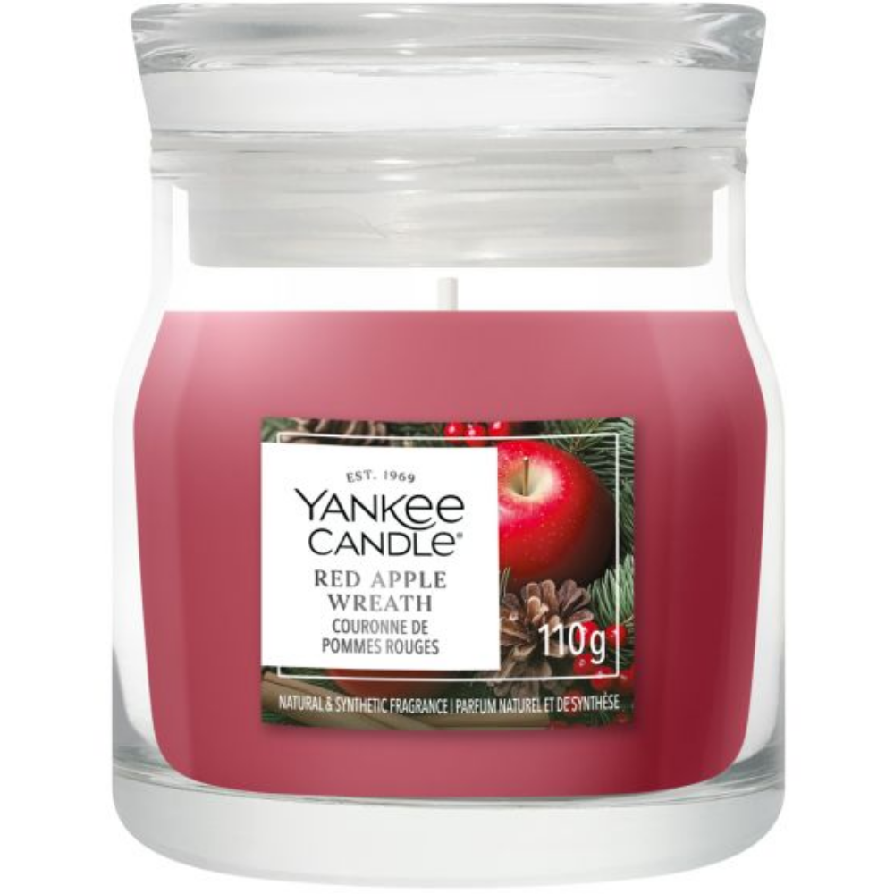 Yankee Candle Red Apple Wreath Small Signature Jar Candle