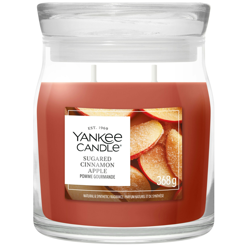 Yankee Candle Sugared Cinnamon Apple Medium Signature Jar Candle