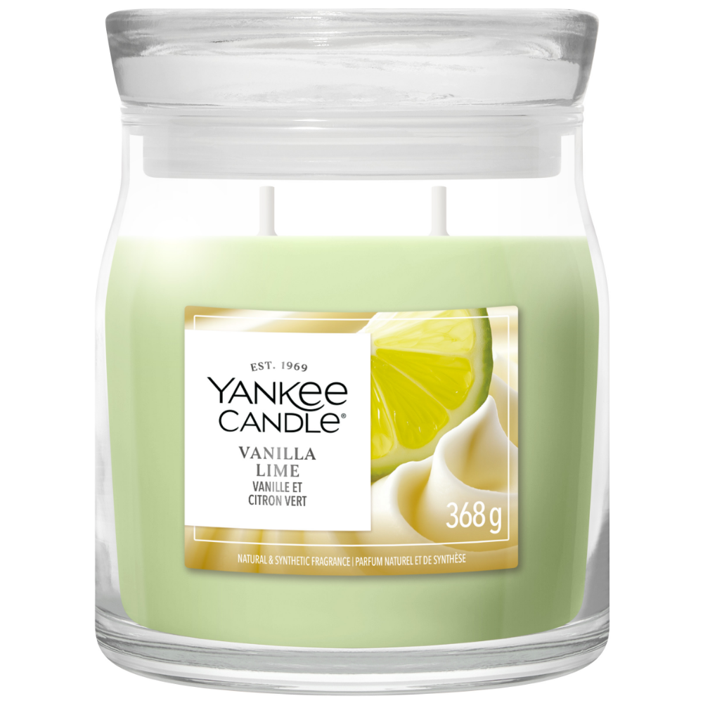 Yankee Candle Vanilla Lime Medium Signature Jar Candle