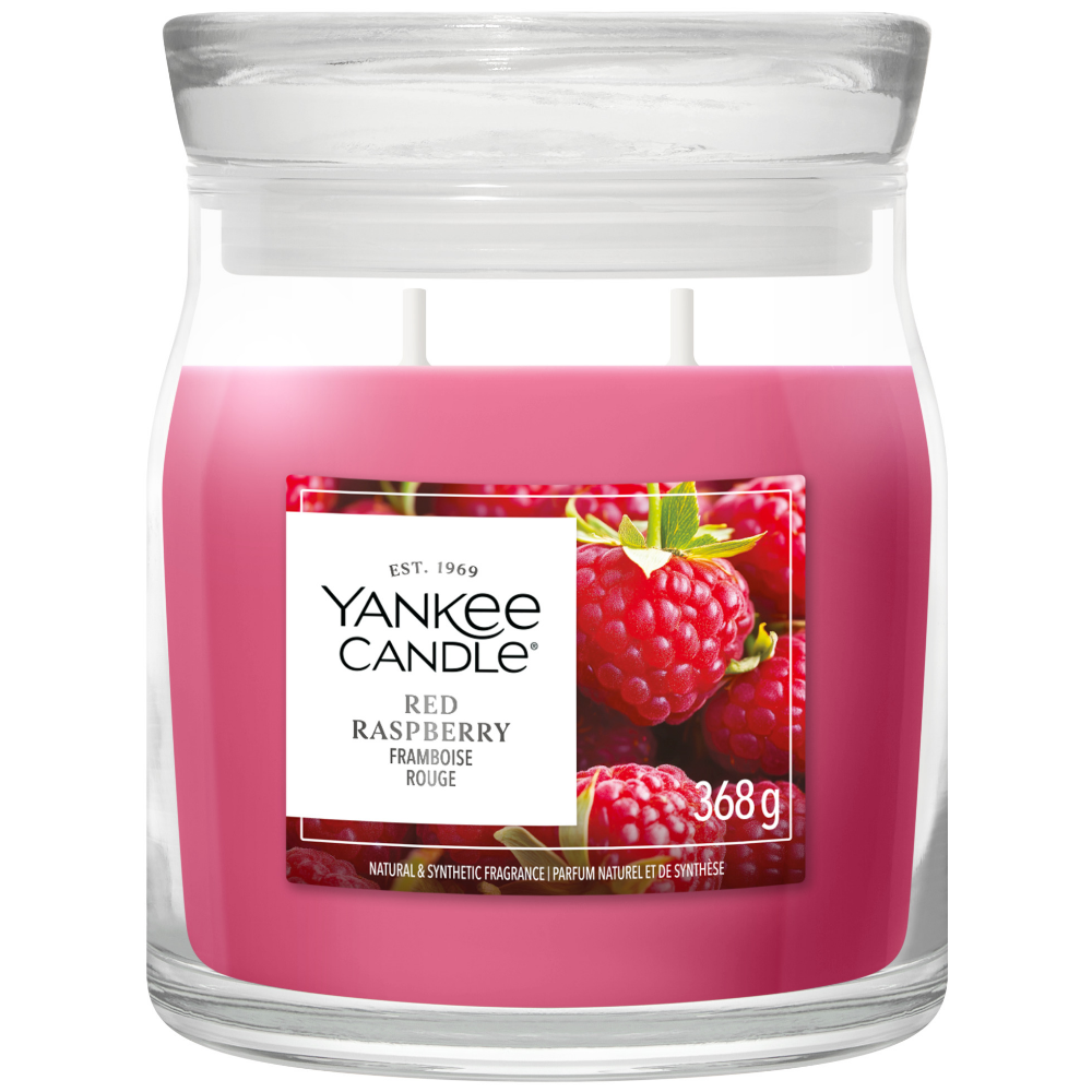 Yankee Candle Red Raspberry Medium Signature Jar Candle