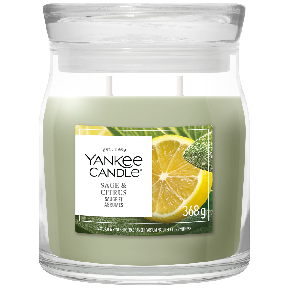 Yankee Candle Sage & Citrus Medium Signature Jar Candle