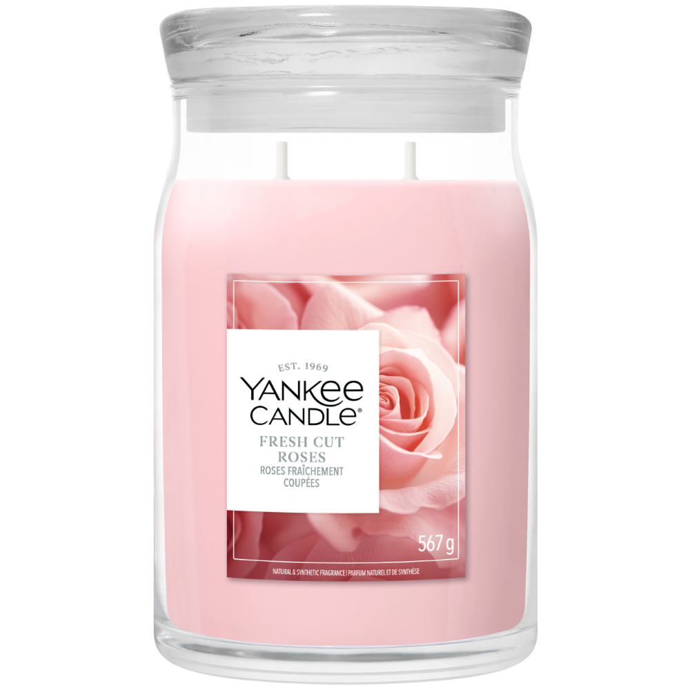 Yankee Candle Fresh Cut Roses Large Signature Jar Candle