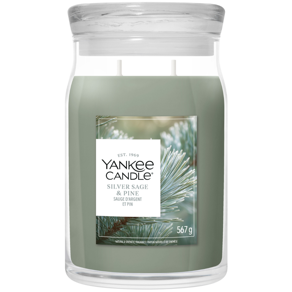 Yankee Candle Silver Sage & Pine Large Signature Jar Candle