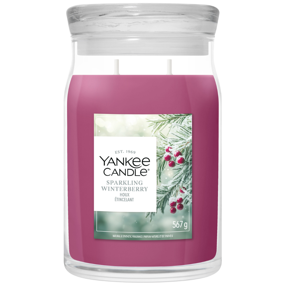 Yankee Candle Sparkling Winterberry Large Signature Jar Candle