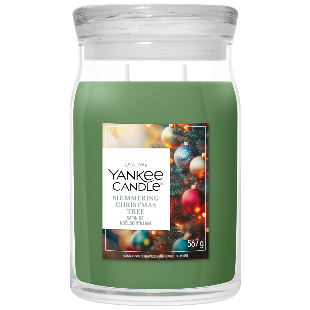 Yankee Candle Shimmering Christmas Tree Large Signature Jar Candle