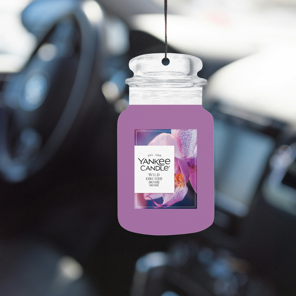 Yankee Candle Wild Orchid Paper Car Jar Air Freshener