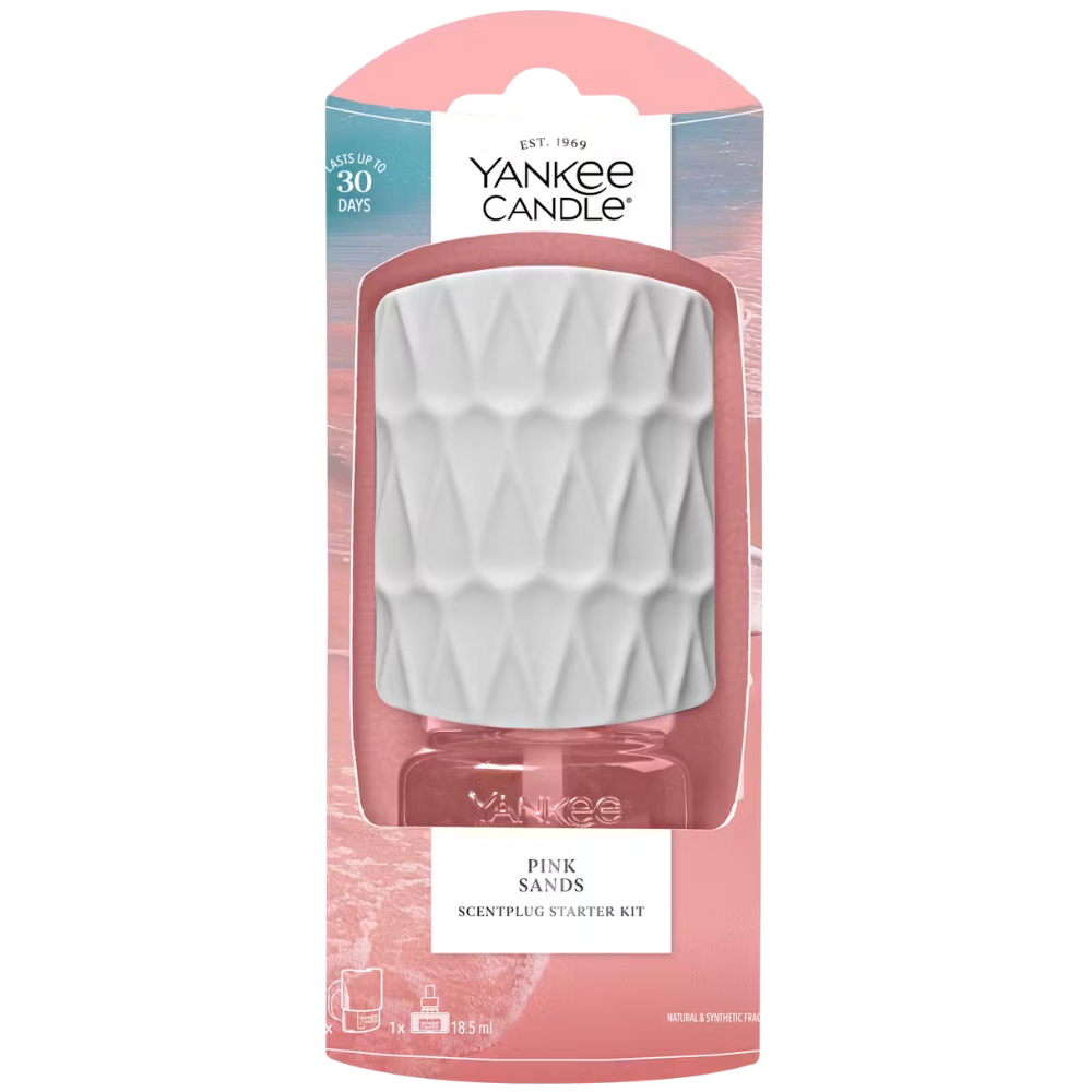 Yankee Candle Pink Sands Organic Pattern Scent Plug Starter Kit
