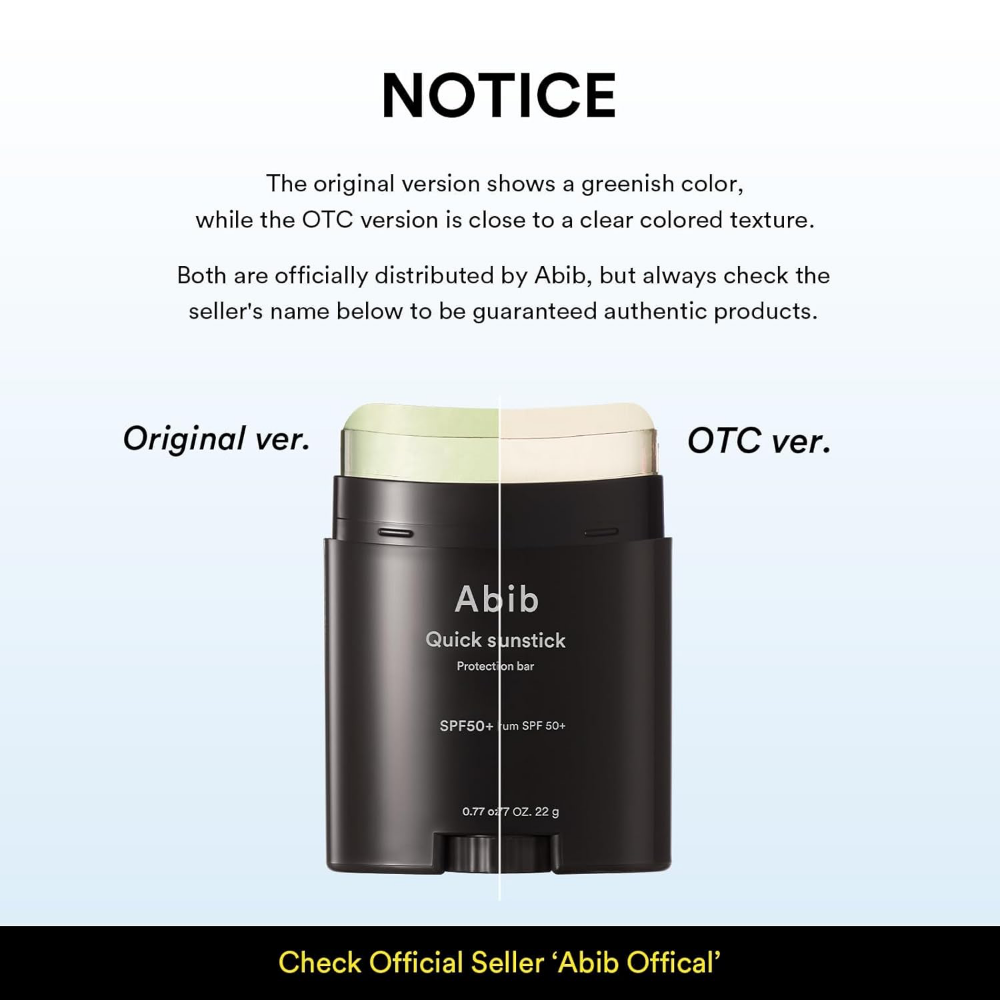 Abib Quick Sunstick Protection Bar PA++++ SPF50+ 22g
