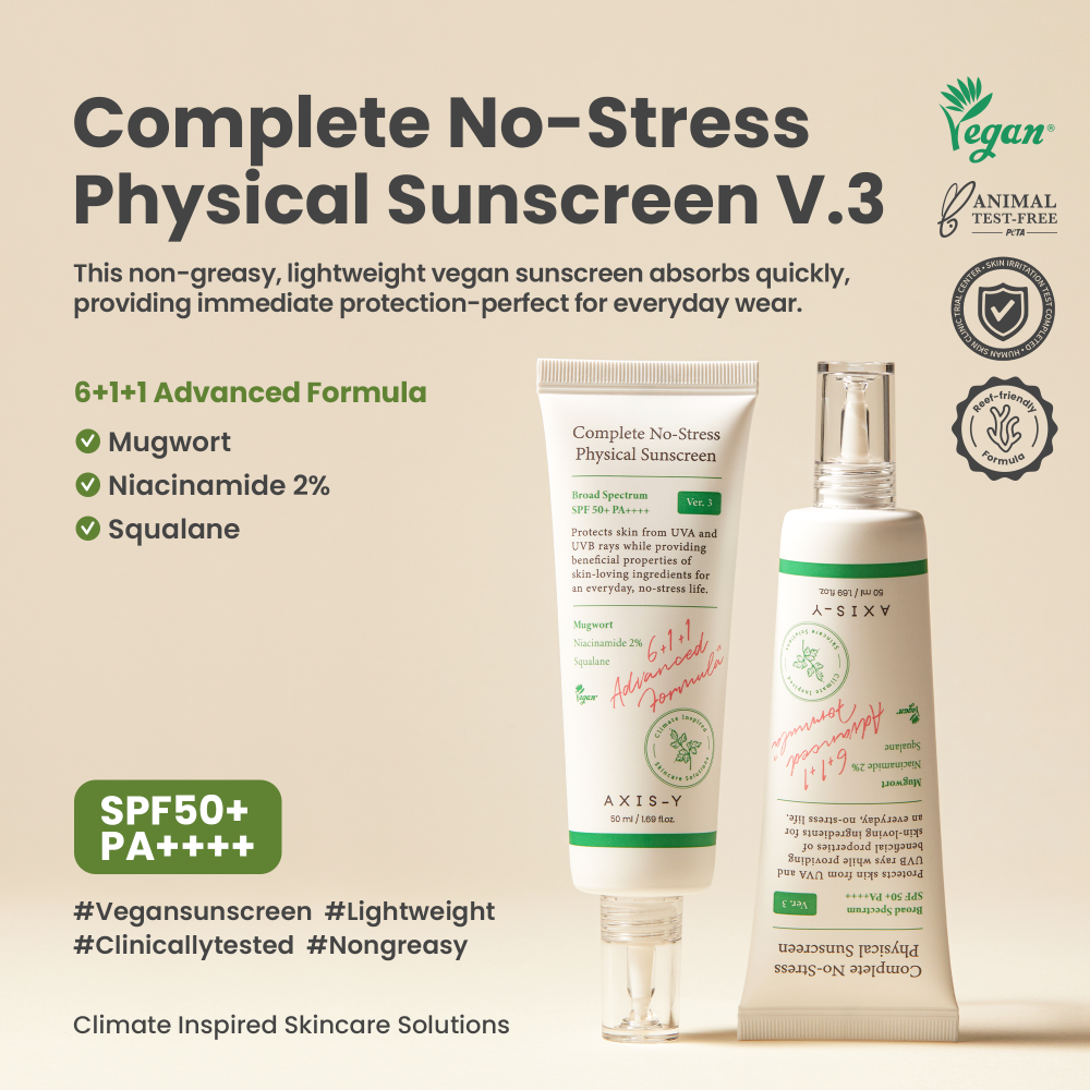 Axis-Y 6+1+1 Complete No-Stress Physical Sunscreen PA++++ SPF50+ 50ml