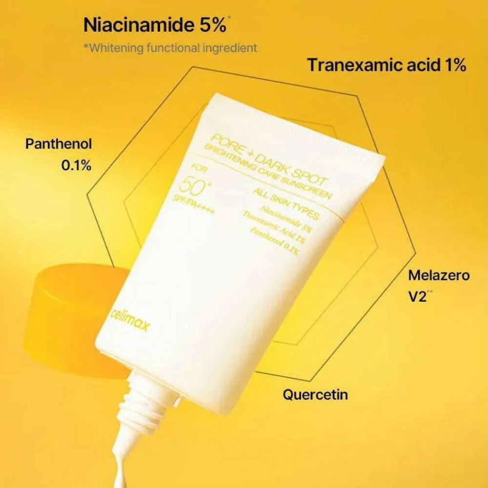 Celimax Pore + Dark Spot Brightening Care Sunscreen PA++++ SPF50+ 50ml