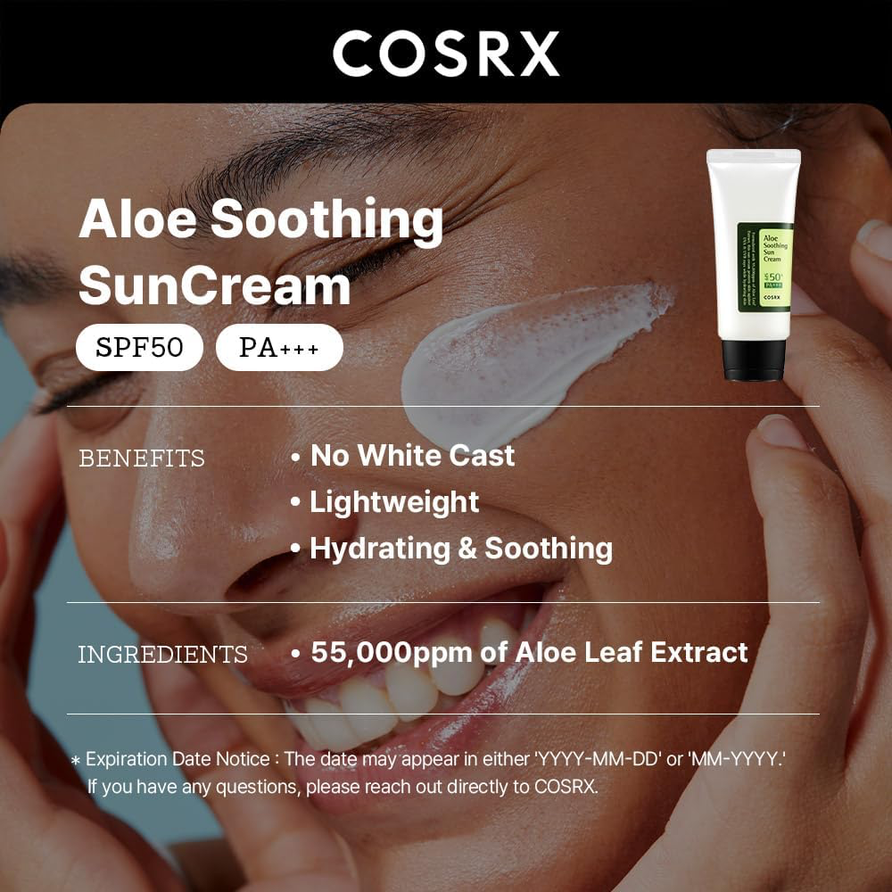 CosRx Aloe Soothing Sun Cream SPF50+ 50ml