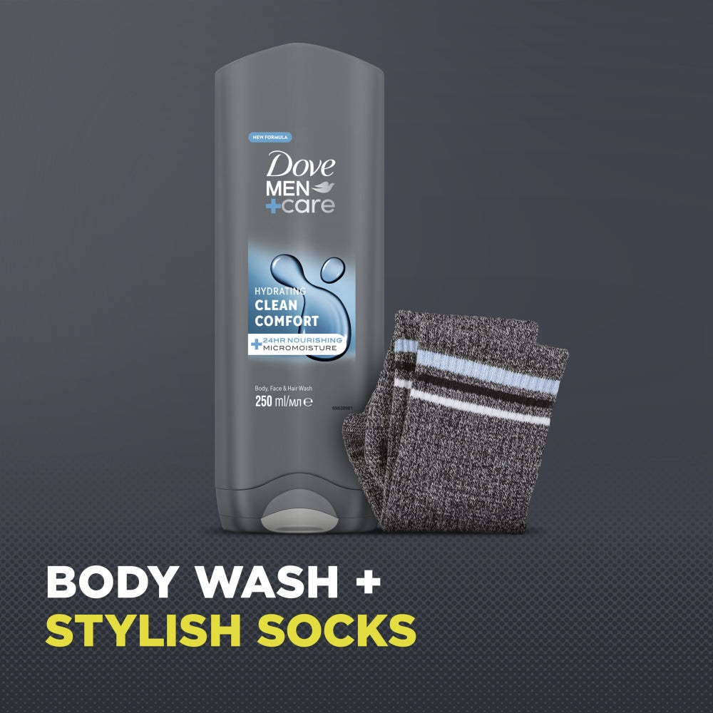 Dove Men+Care Clean Comfort Body Wash Set