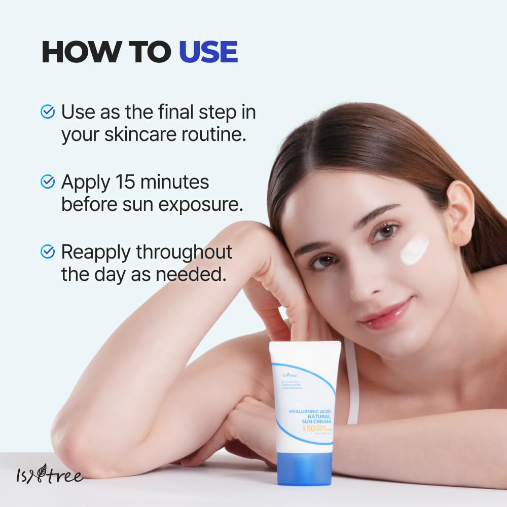 Isntree Hyaluronic Acid Natural Sun Cream PA++++ SPF50+ 50ml