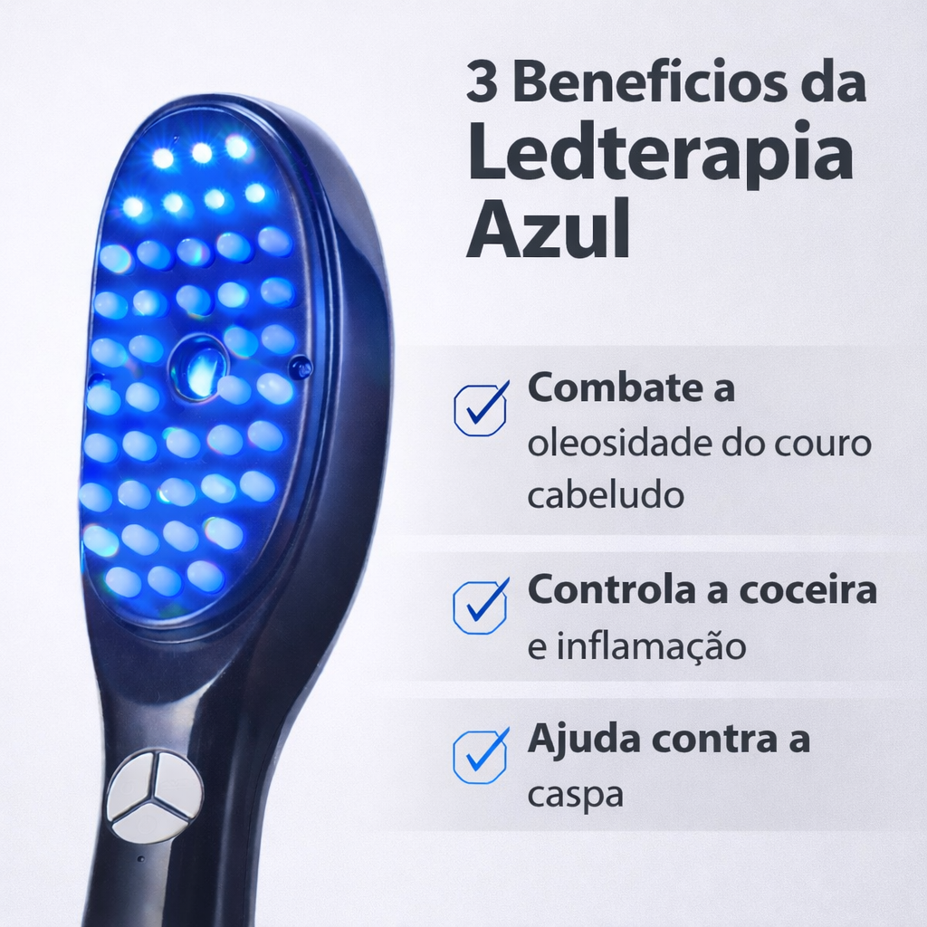 Diffuser Brush with LED and Massage - LED BRUSH 4-IN-1