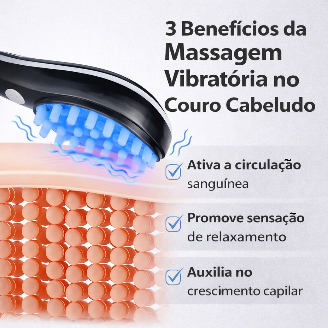 Diffuser Brush with LED and Massage - LED BRUSH 4-IN-1