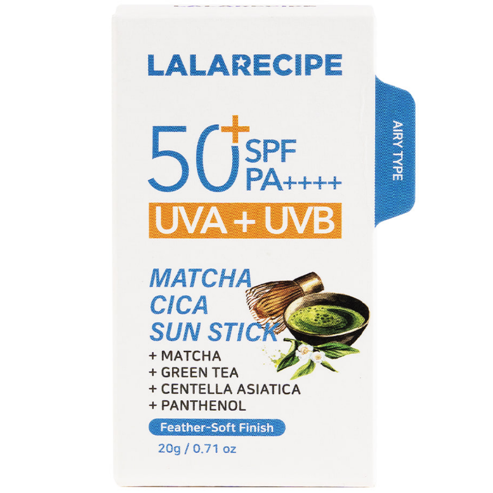 Lalarecipe Matcha Cica Sun Stick PA++++ SPF50+ 20g