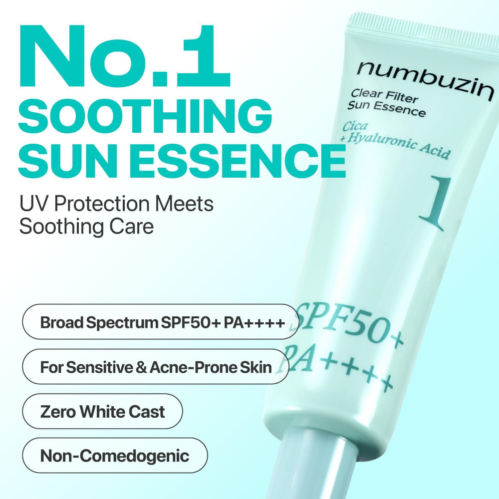 Numbuzin No. 1 Clear Filter Sun Essence PA++++ SPF50 50ml
