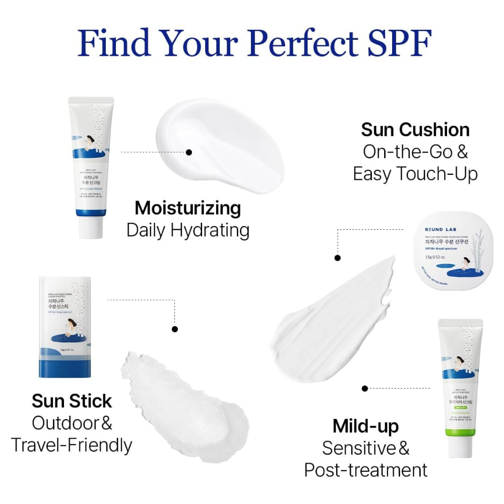 Round Lab Birch Juice Moisturising Sunscreen PA++++ SPF50+ 50ml