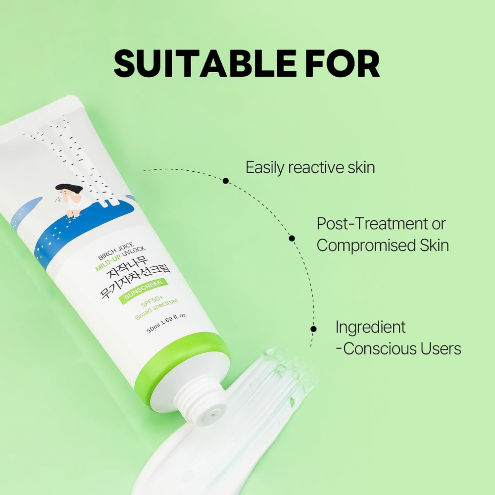 Round Lab Birch Juice UVLock Mild-Up Sunscreen PA++++ SPF50+ 50ml