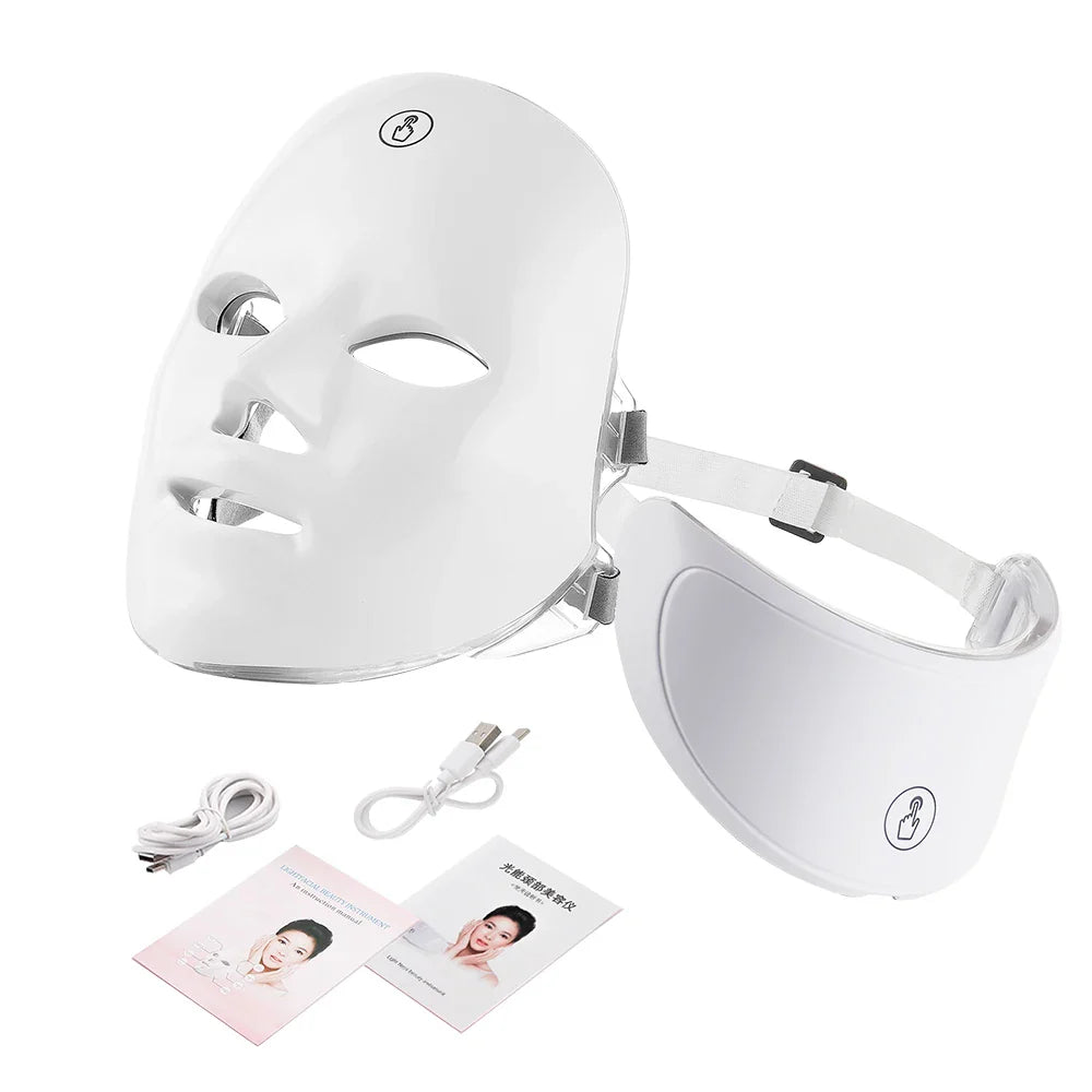 Face and Neck Beauty Machine – LED Skin Care Massager for Anti-Aging & Firming