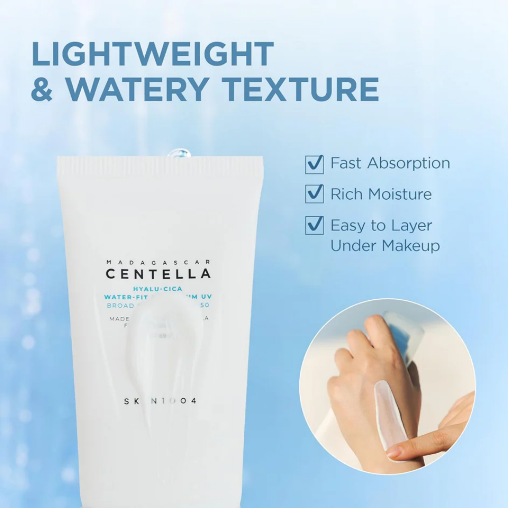 Skin1004 Madagascar Centella Hyalu-Cica Water-Fit Serum PA++++ SPF50+ Duo 2 x 50ml