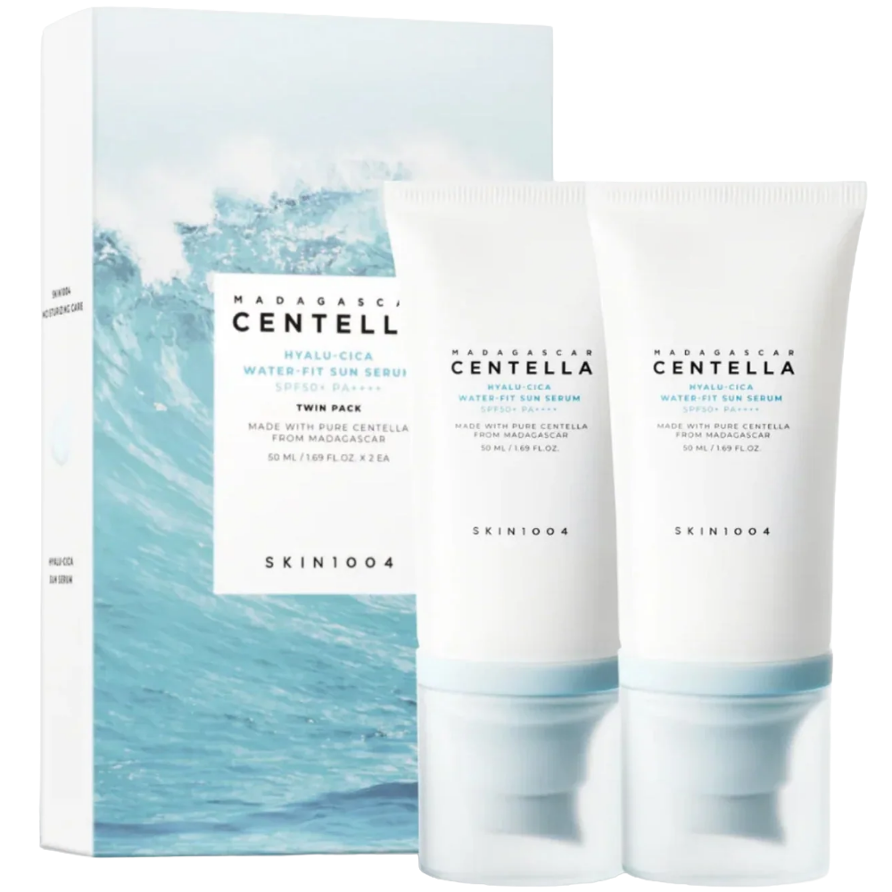 Skin1004 Madagascar Centella Hyalu-Cica Water-Fit Serum PA++++ SPF50+ Duo 2 x 50ml