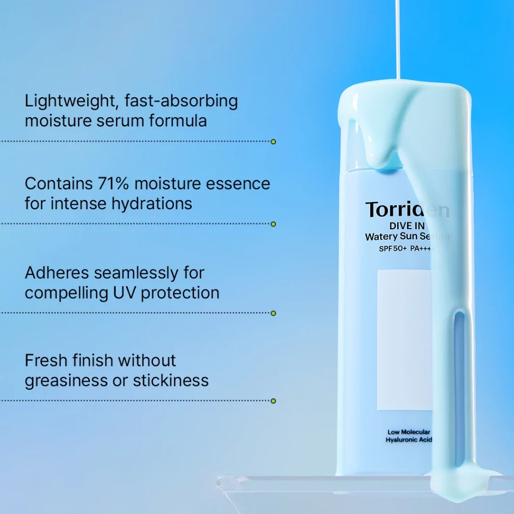 Torriden Dive-In Low Molecular Hyaluronic Watery Sun Serum PA++++ SPF50+ 50ml