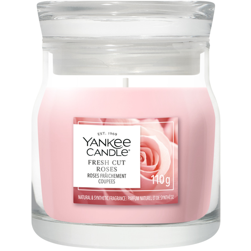 Yankee Candle Fresh Cut Roses Small Signature Jar Candle
