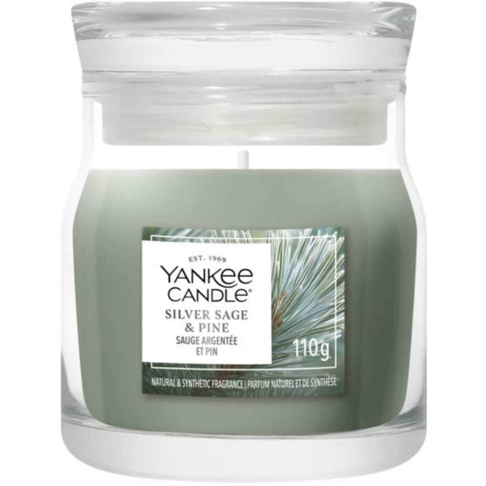 Yankee Candle Silver Sage & Pine Small Signature Jar Candle