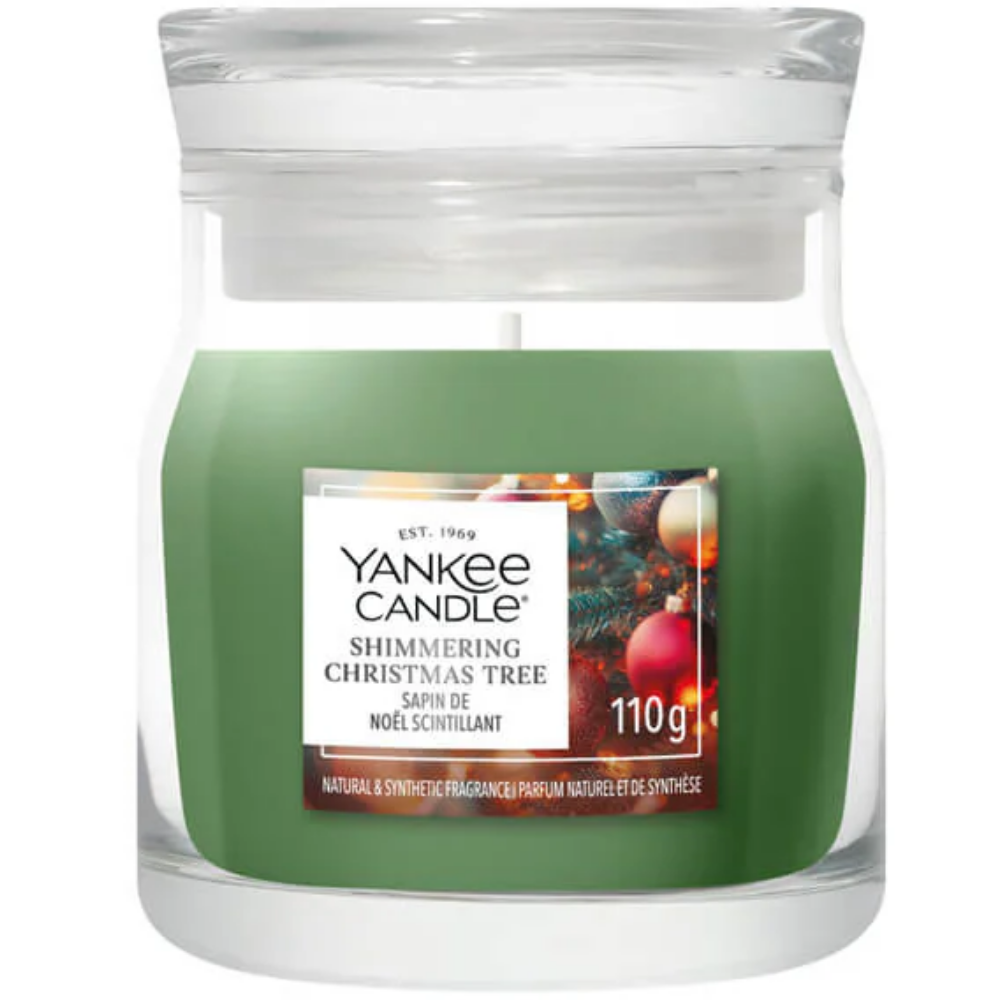 Yankee Candle Shimmering Christmas Tree Small Signature Jar Candle