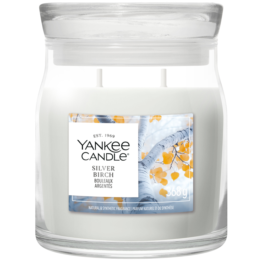 Yankee Candle Silver Birch Medium Signature Jar Candle