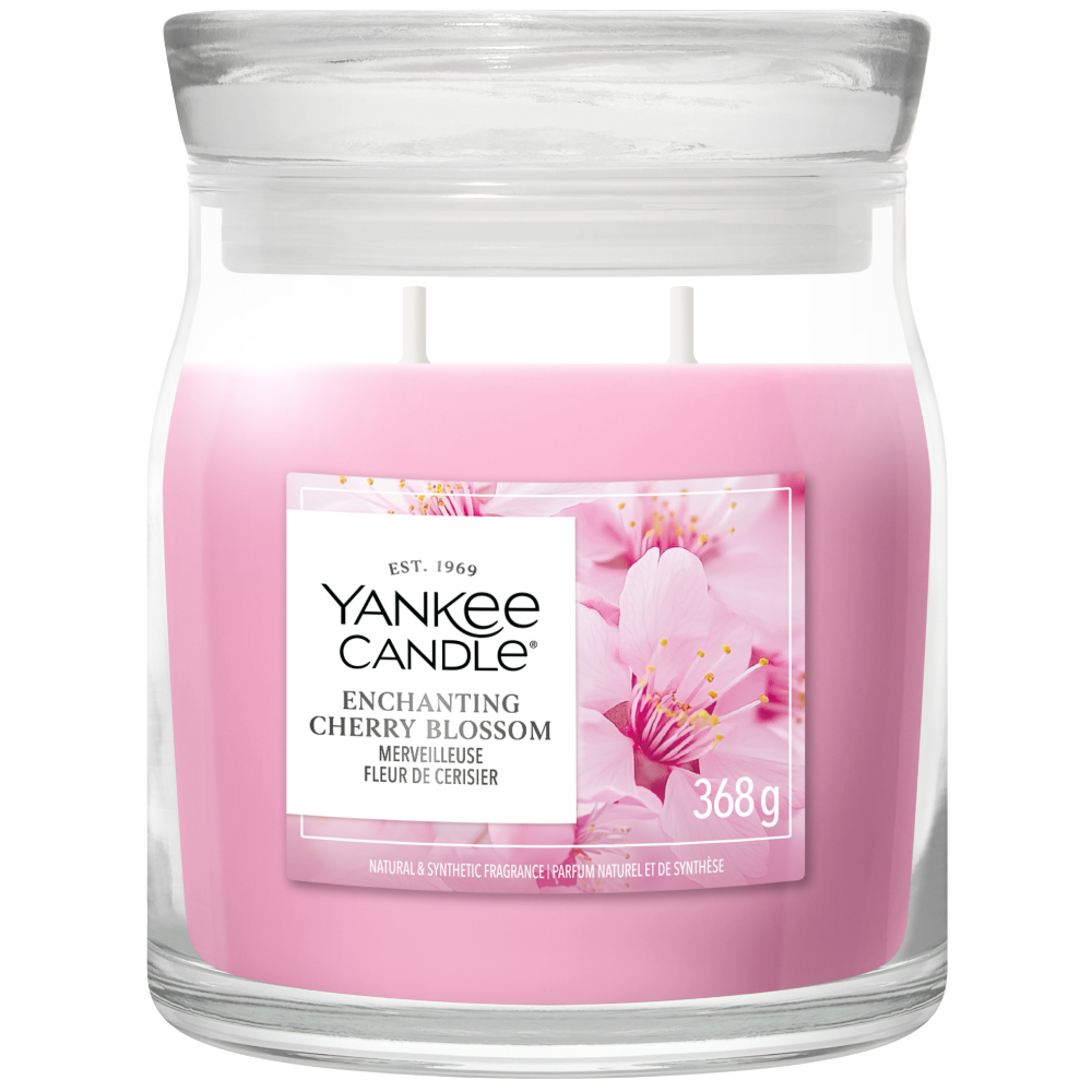 Yankee Candle Enchanting Cherry Blossom Medium Signature Jar Candle