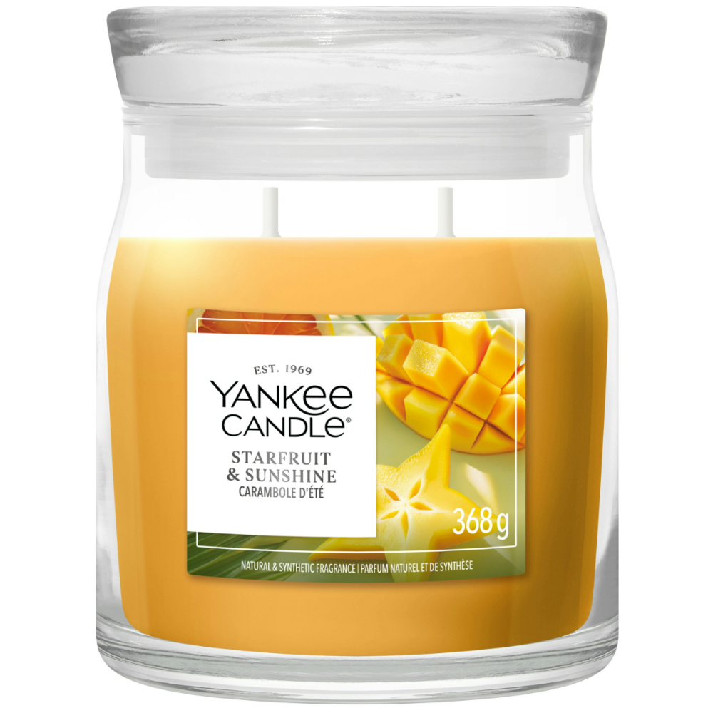 Yankee Candle Starfruit & Sunshine Medium Signature Jar Candle