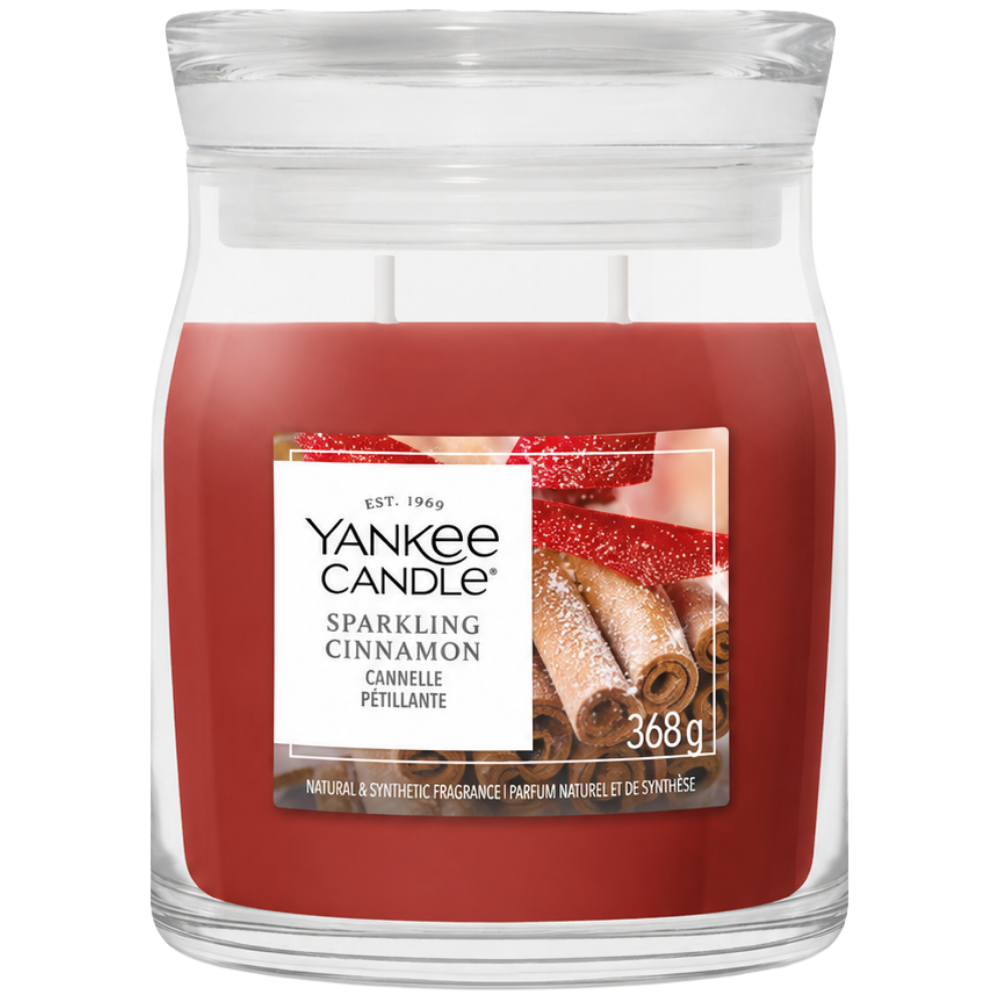 Yankee Candle Sparkling Cinnamon Medium Signature Jar Candle