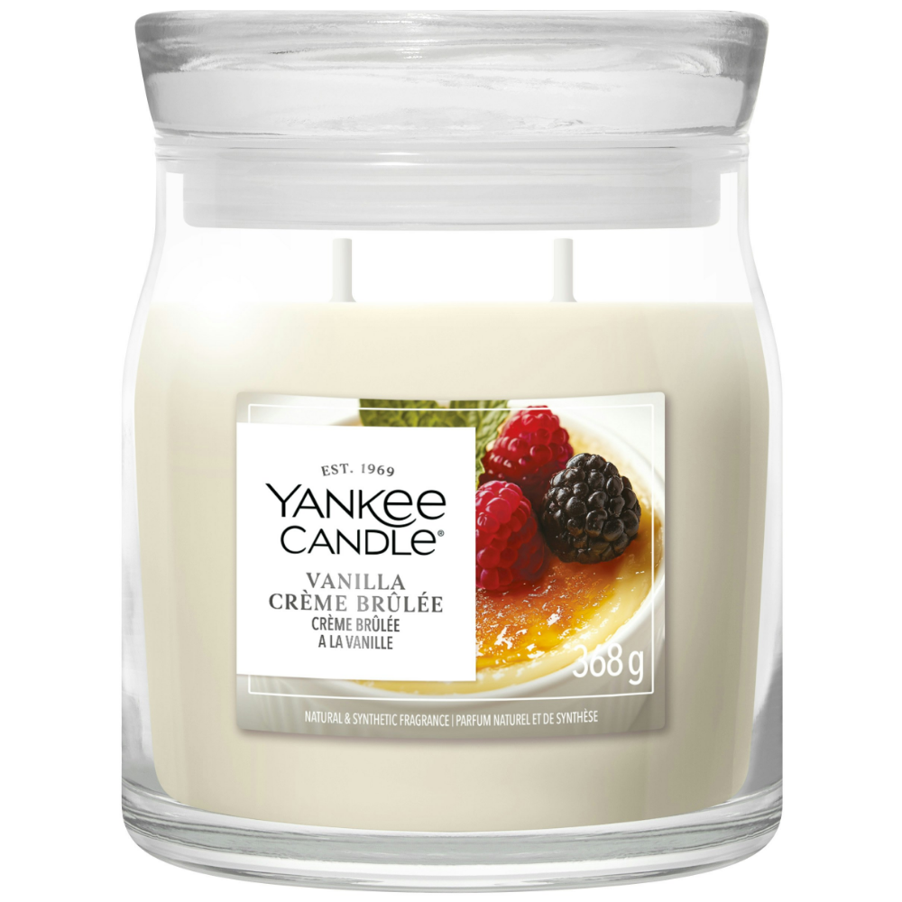 Yankee Candle Vanilla Crème Brûlée Medium Signature Jar Candle