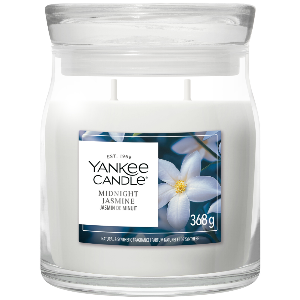 Yankee Candle Midnight Jasmine Medium Signature Jar Candle