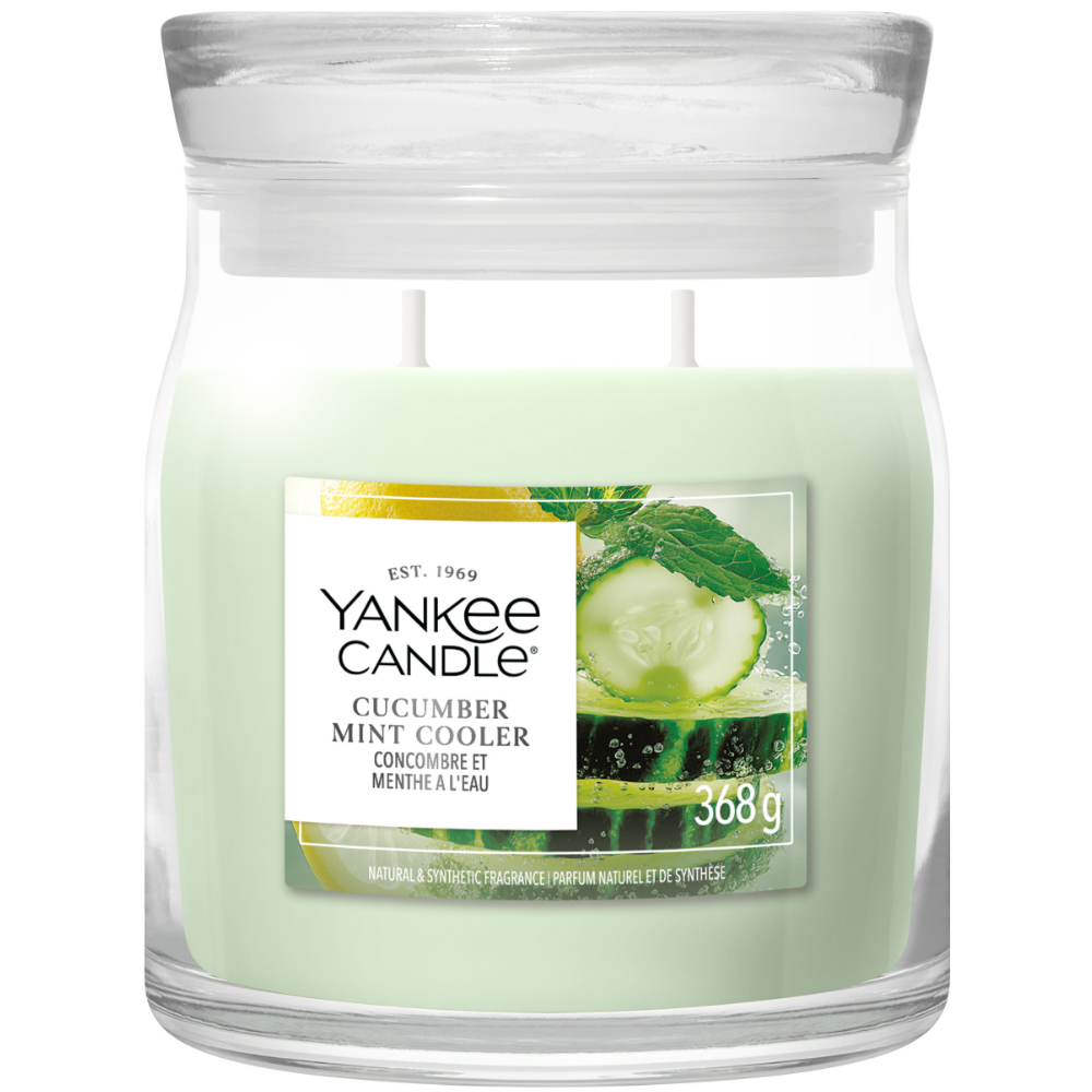 Yankee Candle Cucumber Mint Cooler Medium Signature Jar Candle