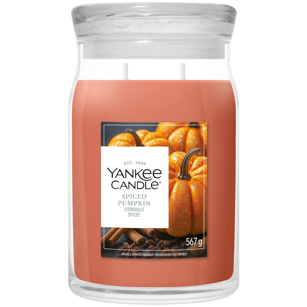 Yankee Candle Spiced Pumpkin Large Signature Jar Candle